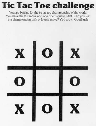 puzzles for blondes tictactoe